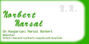 norbert marsal business card